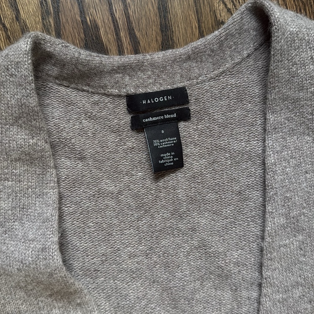 Halogen Cashmere Blend Button Down Long Cardigan … - image 4